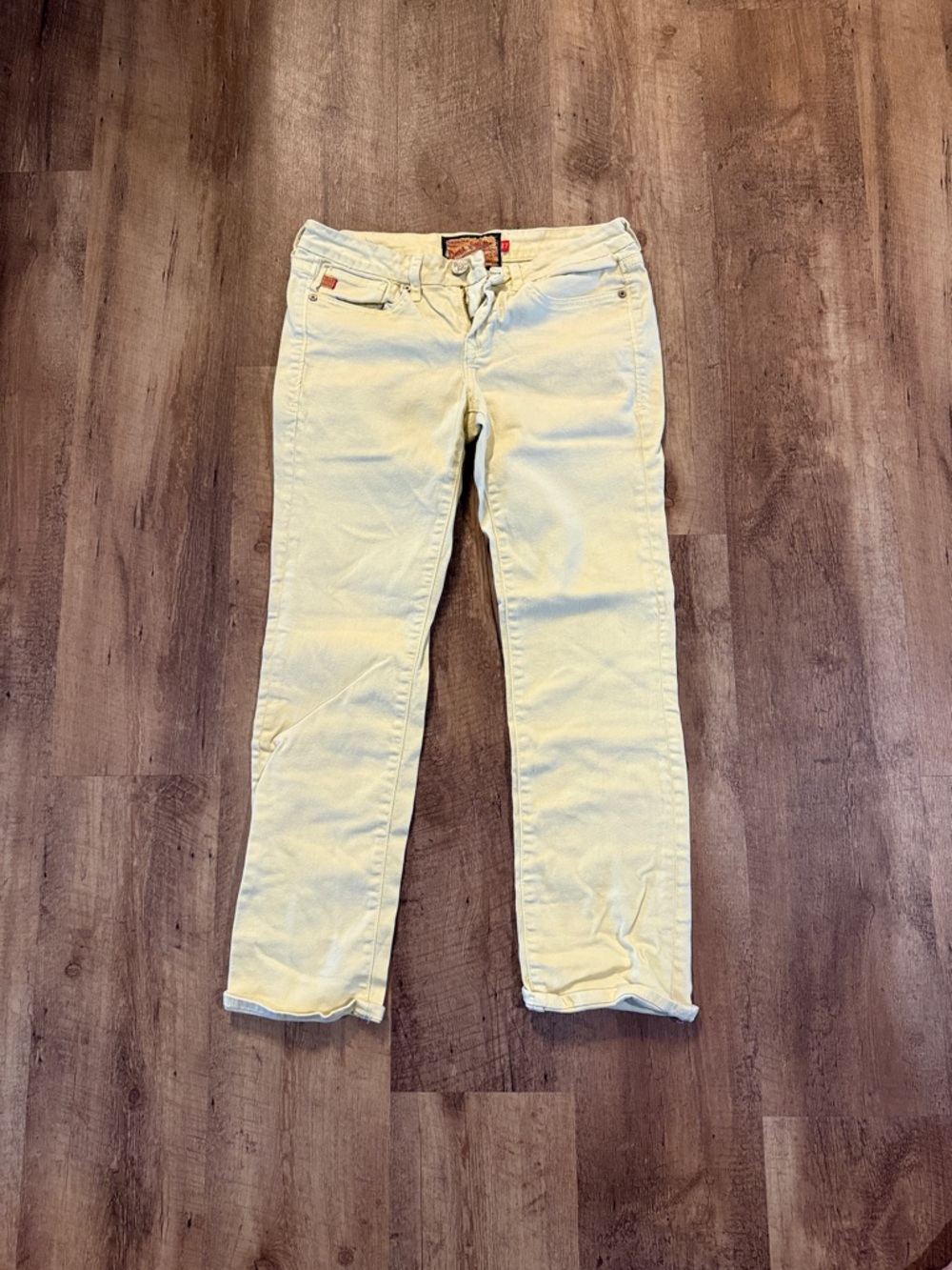 Dear John Pastel Yellow Straight Leg Jeans